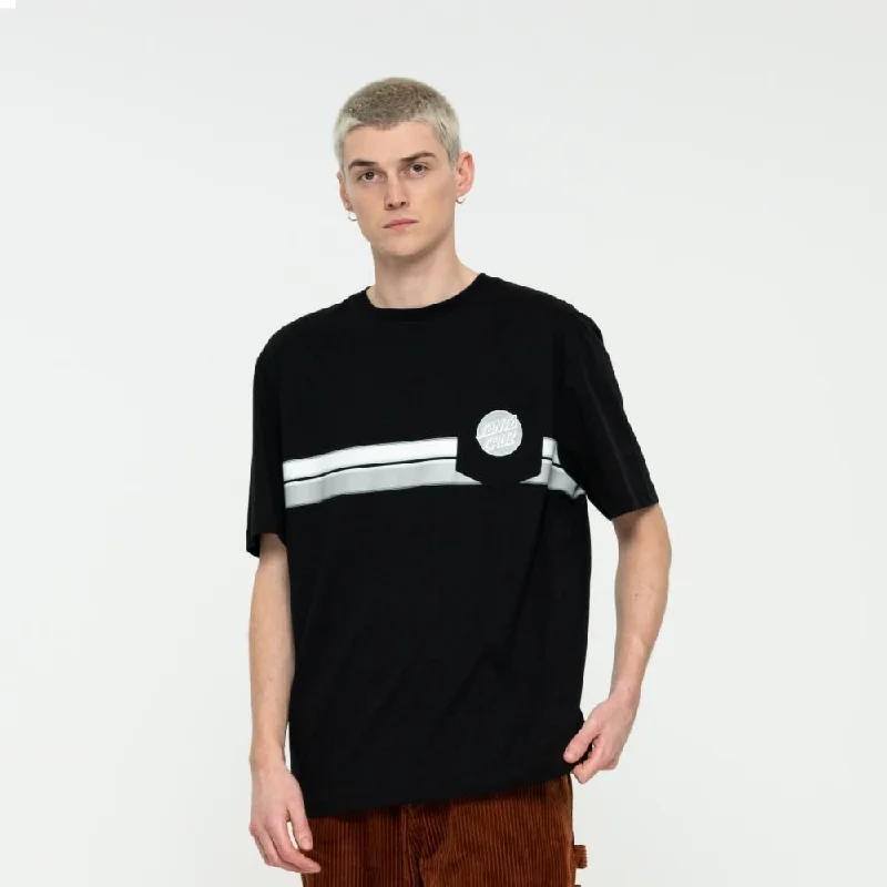 Santa Cruz T-Shirt Sun Down Dot T-Shirt - Black-- Fashionable Trendy Casual