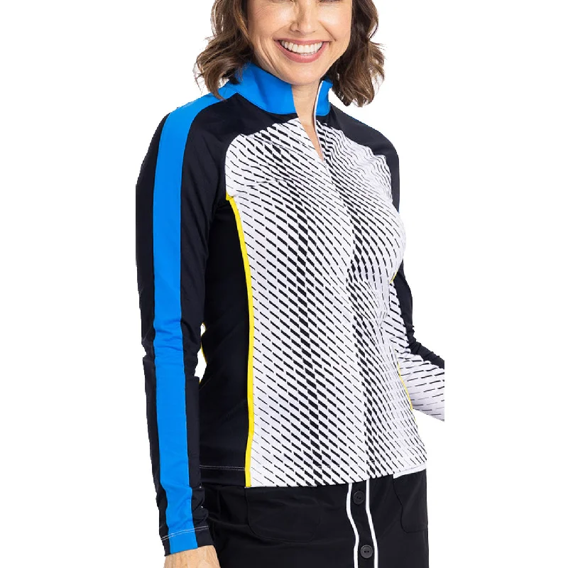 Kinona Fast Round Tread Lightly Black Womens Long Sleeve Golf Shirt-- Chenille Blend Fleece Blend Nylon Blend Kinona Fast Round Tread Lightly Black Womens Long Sleeve Golf Shirt-- Chenille Blend Fleece Blend Nylon Blend