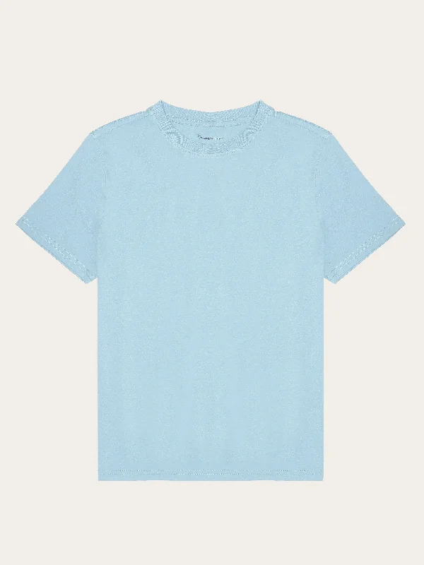 Basic pima cotton t-shirt - GOTS/Vegan - Glacier Lake-- Rayon Velvet Corduroy