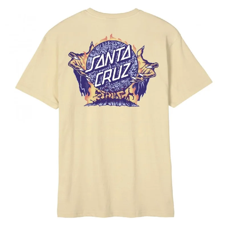 Santa Cruz T-Shirt Knox Firepit Dot - Sand-- Lace Blend Ribbed Blend Corduroy Blend