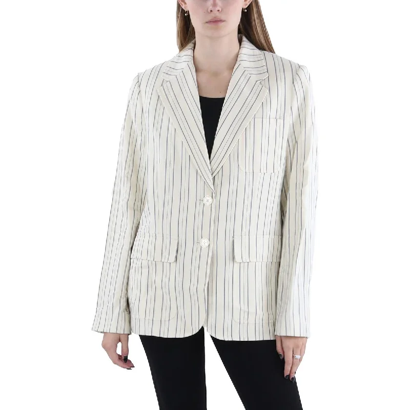 Lauren Ralph Lauren Womens Linen Blend Striped Two-Button Blazer Women's Unique Blazer Lauren Ralph Lauren Womens Linen Blend Striped Two-Button Blazer Women's Unique Blazer