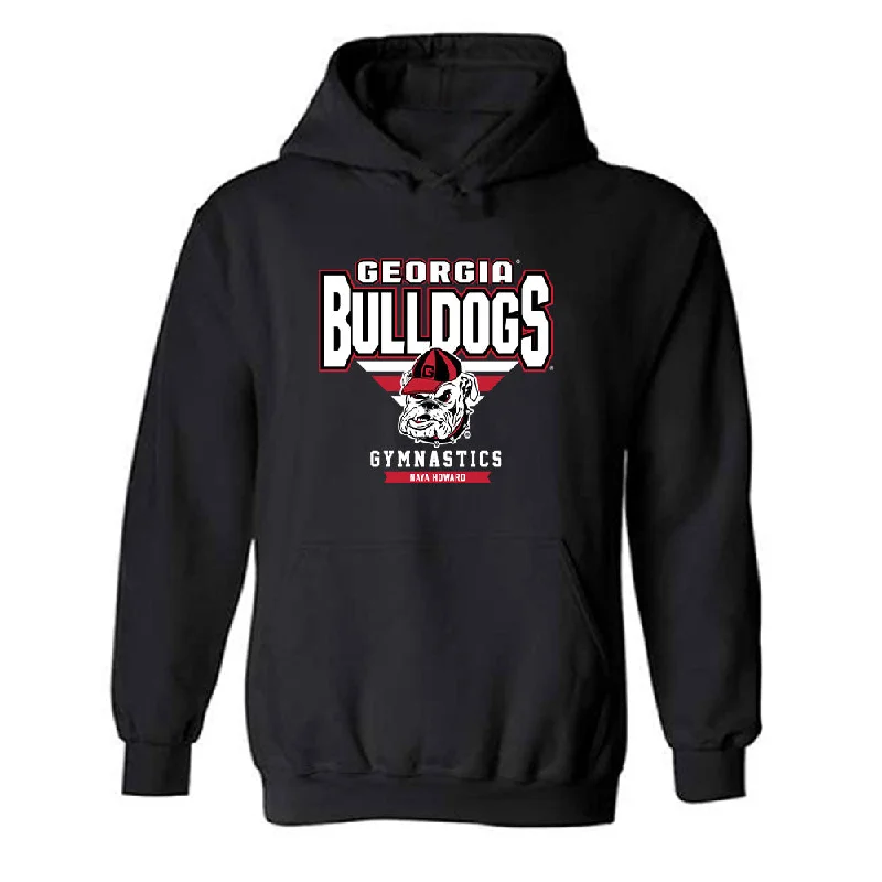 Georgia - NCAA Women's Gymnastics : Naya Howard - Classic Fashion Shersey Hooded Sweatshirt Hoodie Jacket Zipper Layering Georgia - NCAA Women's Gymnastics : Naya Howard - Classic Fashion Shersey Hooded Sweatshirt Hoodie Jacket Zipper Layering