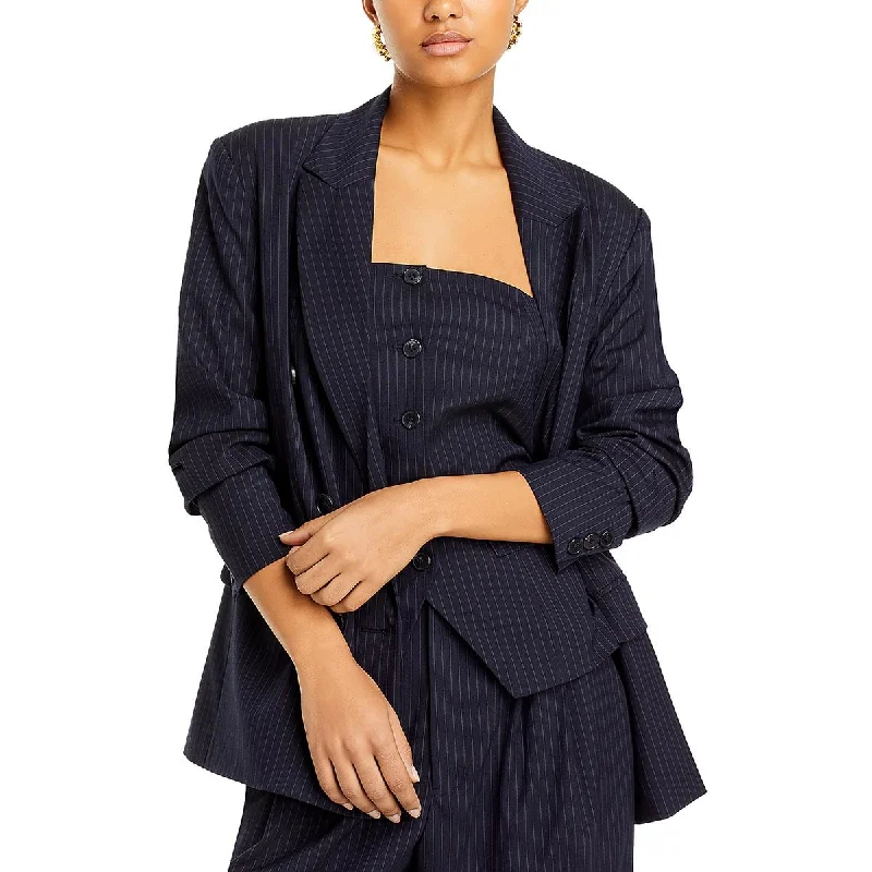 WAYF Womens Vesper Pinstripe Suit Separate Double-Breasted Blazer Fashion Women's Blazer WAYF Womens Vesper Pinstripe Suit Separate Double-Breasted Blazer Fashion Women's Blazer