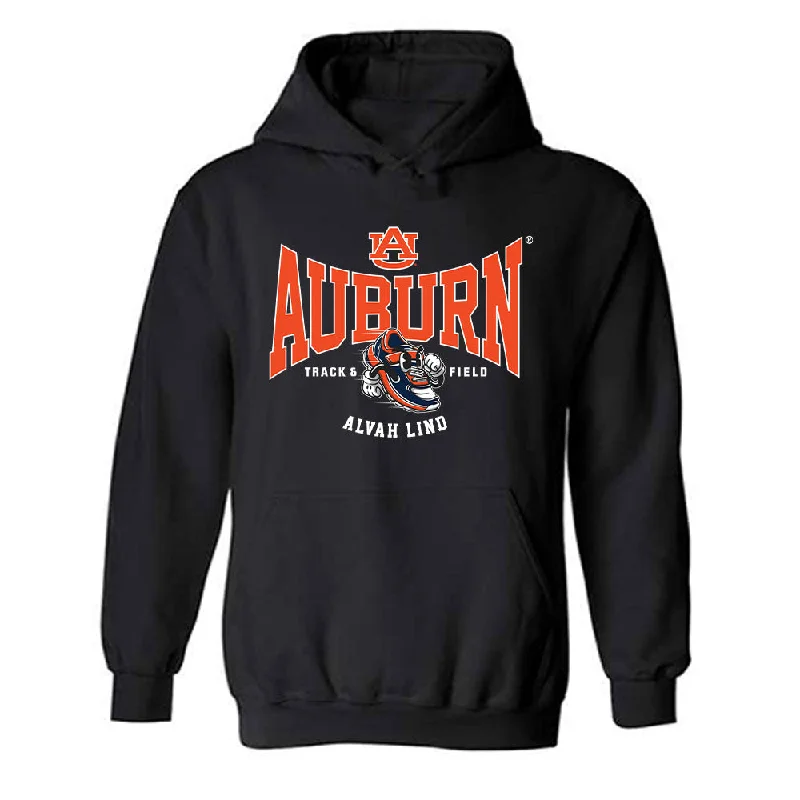 Auburn - NCAA Women's Track & Field : Alvah Lind - Fashion Shersey Hooded Sweatshirt Hoodie with Pastel Soft Subtle
