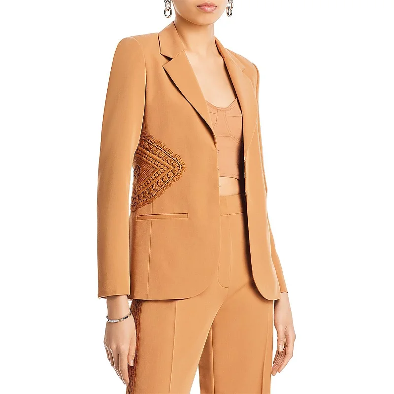 Derek Lam 10 Crosby Womens V  Open-Front Blazer Women's Handmade Blazer