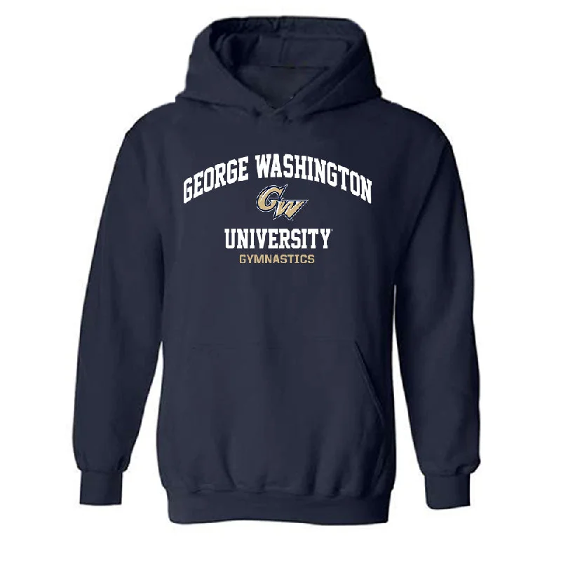 GWU - NCAA Women's Gymnastics : Alexa Chuy - Classic Fashion Shersey Hooded Sweatshirt Hoodie with Hood Adjustable Protection GWU - NCAA Women's Gymnastics : Alexa Chuy - Classic Fashion Shersey Hooded Sweatshirt Hoodie with Hood Adjustable Protection