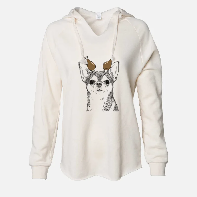 Thanksgiving Baby the Chihuahua - Cali Wave Hooded Sweatshirt Hoodie with Elastic Cuffs Stretchable Comfortable Thanksgiving Baby the Chihuahua - Cali Wave Hooded Sweatshirt Hoodie with Elastic Cuffs Stretchable Comfortable