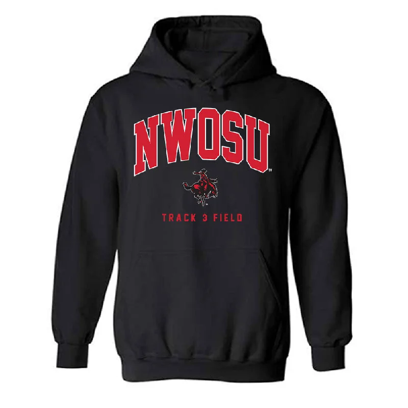 NWOSU - NCAA Women's Track & Field : Harmonie Hughes - Hooded Sweatshirt Hoodie with Sequins Glamorous Eye-catching NWOSU - NCAA Women's Track & Field : Harmonie Hughes - Hooded Sweatshirt Hoodie with Sequins Glamorous Eye-catching