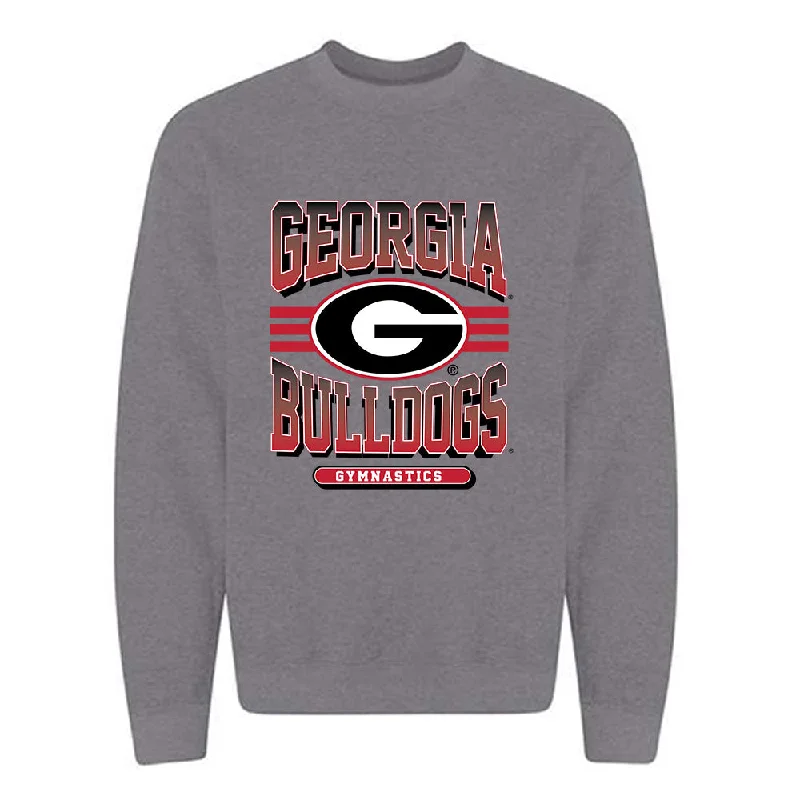 Georgia - NCAA Women's Gymnastics : Naya Howard - Classic Shersey Crewneck Sweatshirt Hoodie with High-Low Hem Asymmetrical Trendy Georgia - NCAA Women's Gymnastics : Naya Howard - Classic Shersey Crewneck Sweatshirt Hoodie with High-Low Hem Asymmetrical Trendy