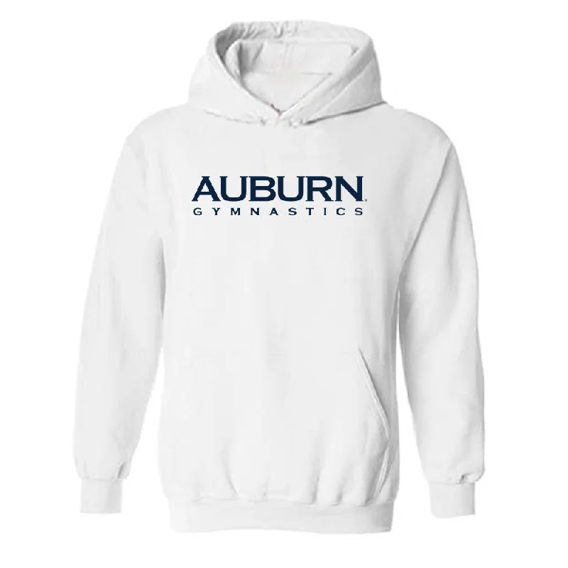 Auburn - NCAA Women's Gymnastics : Olivia Hollingsworth - Classic Shersey Hooded Sweatshirt Hoodie with Hem Contrast Bold Stylish