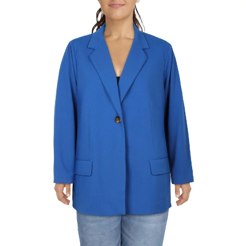 Maree Pour Toi Womens Plus Suit Separate Office One-Button Blazer Women's Designer Suit