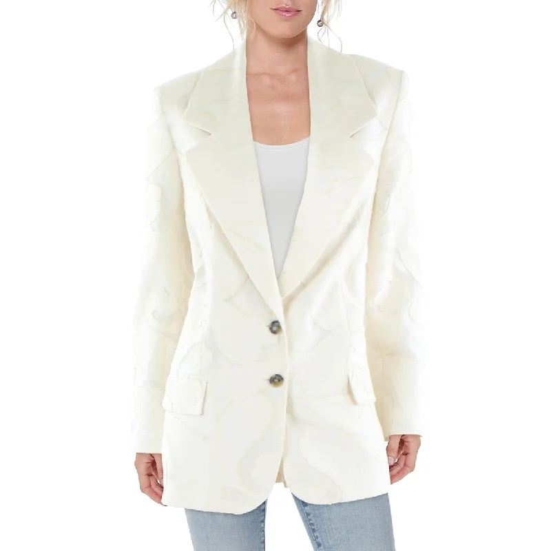 The Mannei Womens Office Career Two-Button Blazer Women's Vintage Suit