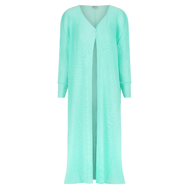 Balan Coat Tie-Waist Belted Drawstring