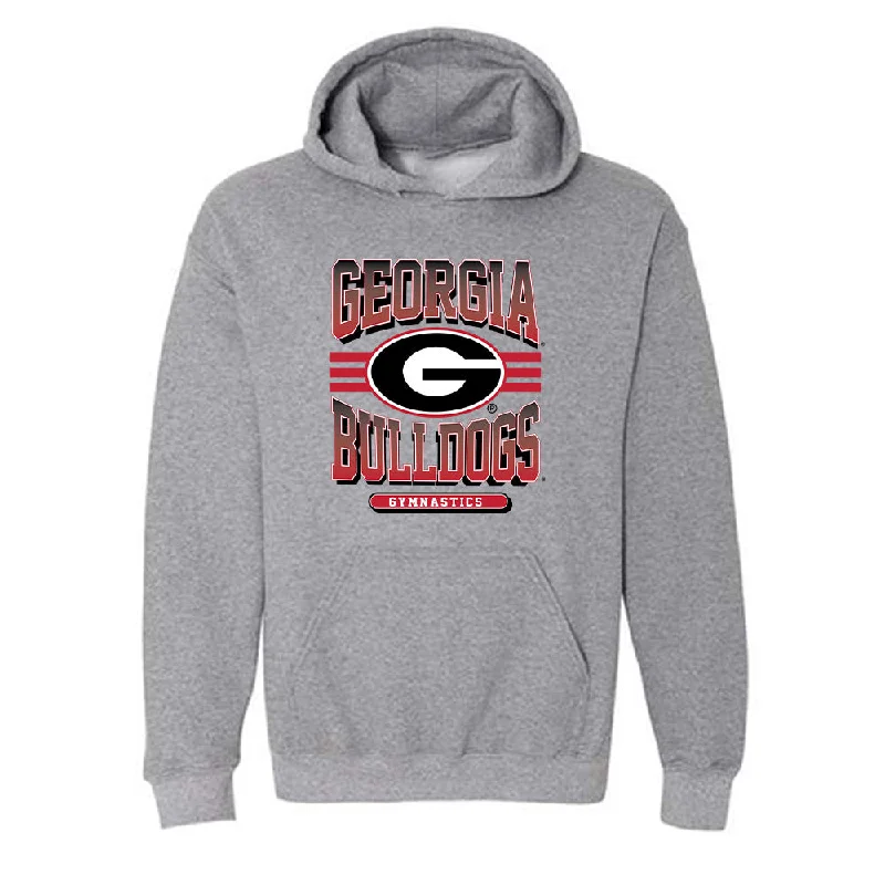 Georgia - NCAA Women's Gymnastics : Naya Howard - Classic Shersey Hooded Sweatshirt Hoodie with Batwing Sleeves Loose Dramatic