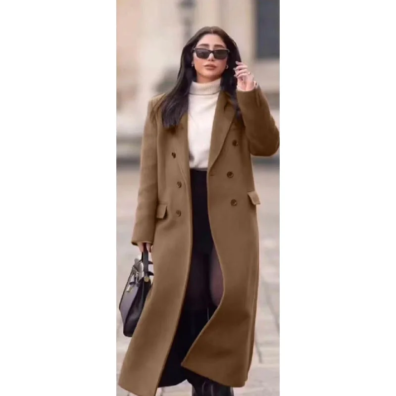 Vintage Waterfall  coat Front Pockets Side Pockets Patch Pockets