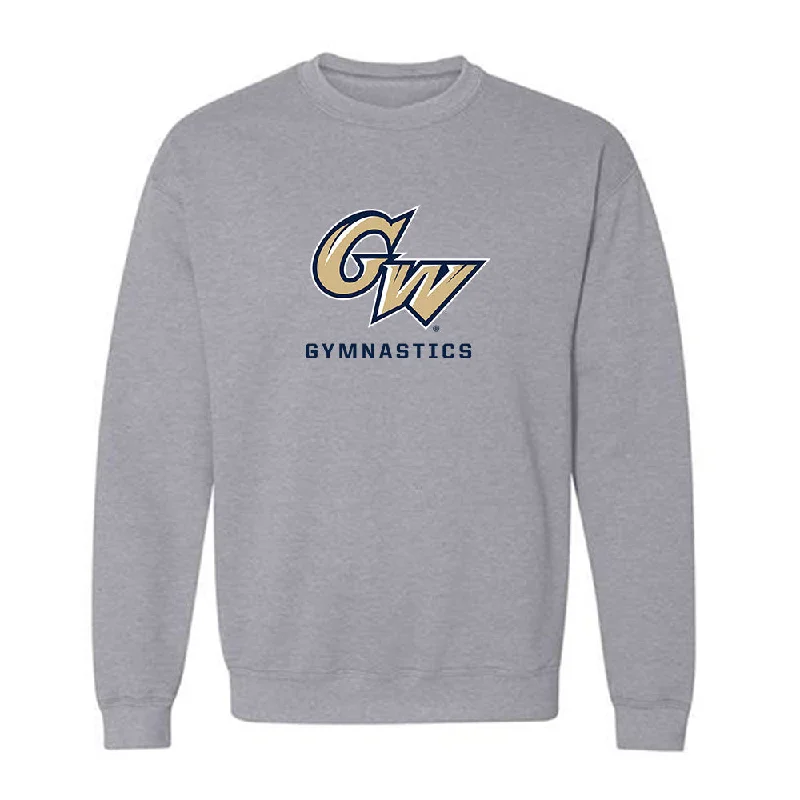 GWU - NCAA Women's Gymnastics : Alexa Chuy - Classic Fashion Shersey Crewneck Sweatshirt Hoodie with Back Slit Movement Comfort GWU - NCAA Women's Gymnastics : Alexa Chuy - Classic Fashion Shersey Crewneck Sweatshirt Hoodie with Back Slit Movement Comfort