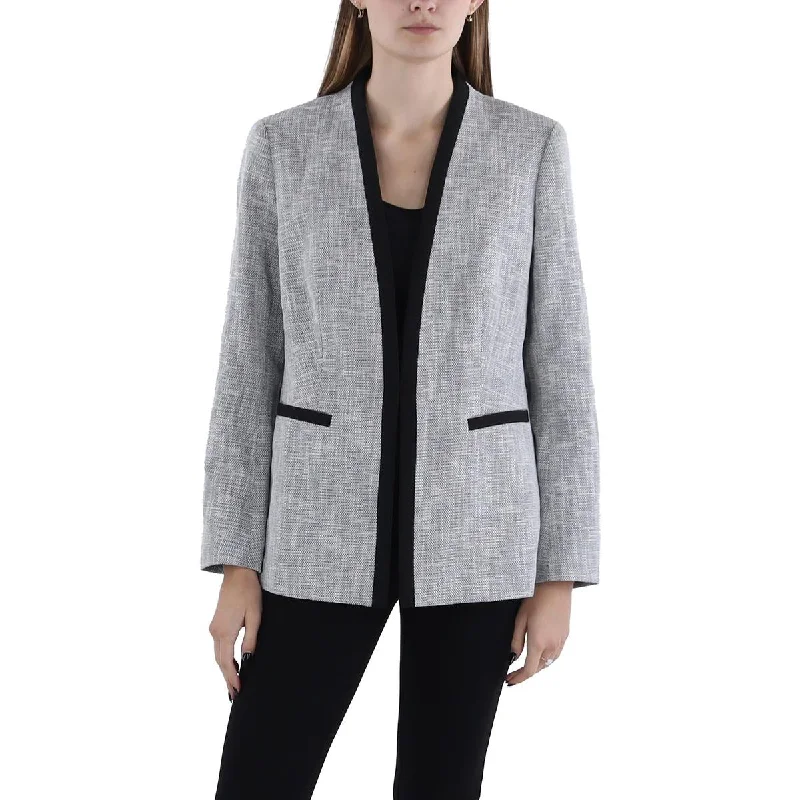 Anne Klein Womens   Textured Wear To Work Open-Front Blazer Women's Vintage Suit