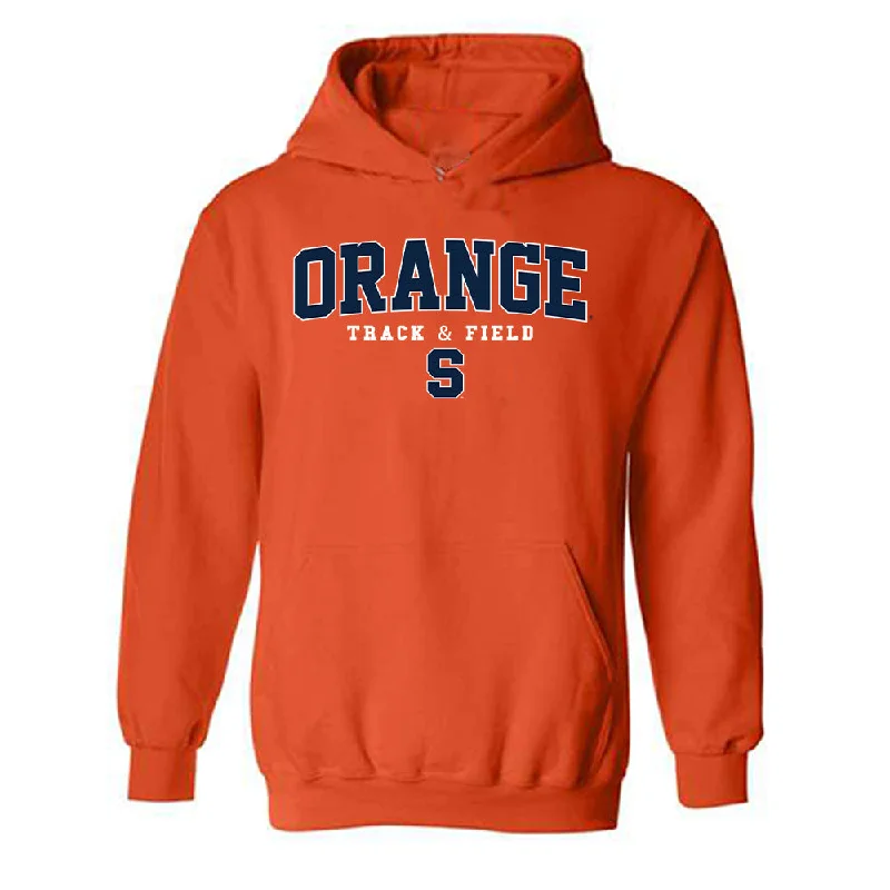 Syracuse - NCAA Women's Track & Field : Samantha Bloch - Classic Shersey Hooded Sweatshirt Hoodie with Lace Feminine Delicate