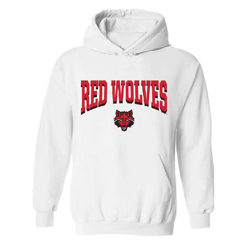 Arkansas State - NCAA Women's Gymnastics : Alex Theodorou - Classic Shersey Hooded Sweatshirt Hoodie with Exposed Zipper Edgy Industrial Arkansas State - NCAA Women's Gymnastics : Alex Theodorou - Classic Shersey Hooded Sweatshirt Hoodie with Exposed Zipper Edgy Industrial