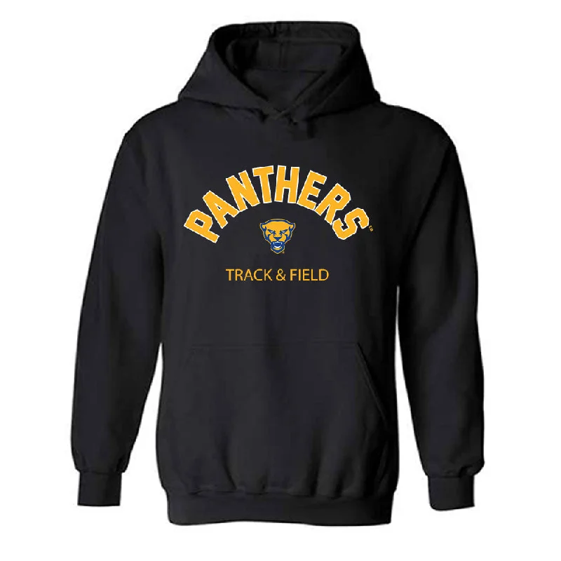 Pittsburgh - NCAA Women's Track & Field : Somiyah Braggs - Classic Fashion Shersey Hooded Sweatshirt Hoodie with Rolled Sleeves Casual Relaxed Pittsburgh - NCAA Women's Track & Field : Somiyah Braggs - Classic Fashion Shersey Hooded Sweatshirt Hoodie with Rolled Sleeves Casual Relaxed