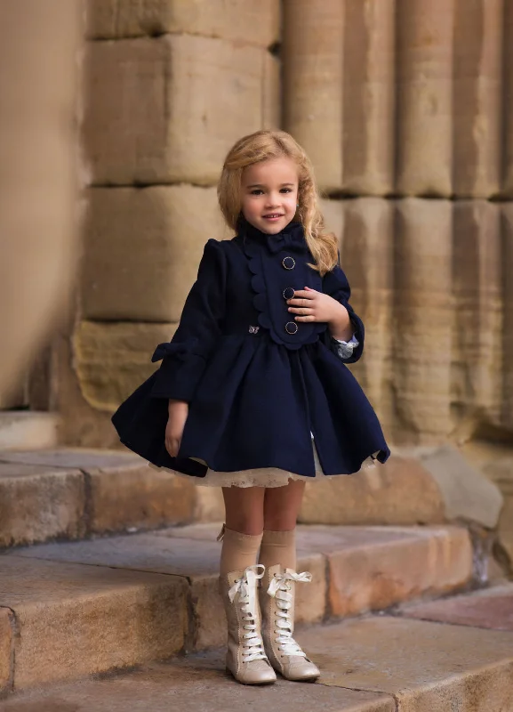 Winter Wool Coat Jersey Tulle Batik