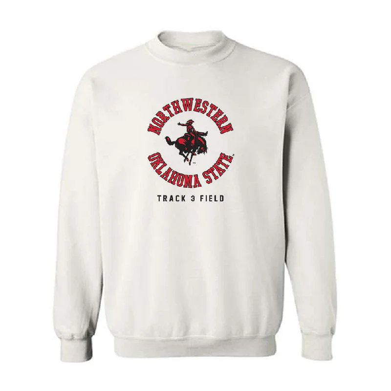 NWOSU - NCAA Women's Track & Field : Samantha Grimes - Classic Shersey Crewneck Sweatshirt Hoodie with Embroidery Detailed Premium NWOSU - NCAA Women's Track & Field : Samantha Grimes - Classic Shersey Crewneck Sweatshirt Hoodie with Embroidery Detailed Premium