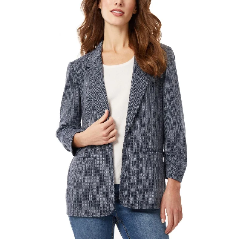 Jones New York Womens Ruched Office Open-Front Blazer Women's Fashion Blazer