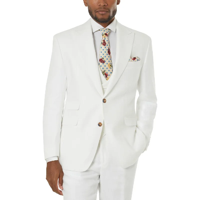 Tayion By Montee Holland Mens Linen Long Sleeves Two-Button Blazer Women's Vintage Suit Tayion By Montee Holland Mens Linen Long Sleeves Two-Button Blazer Women's Vintage Suit