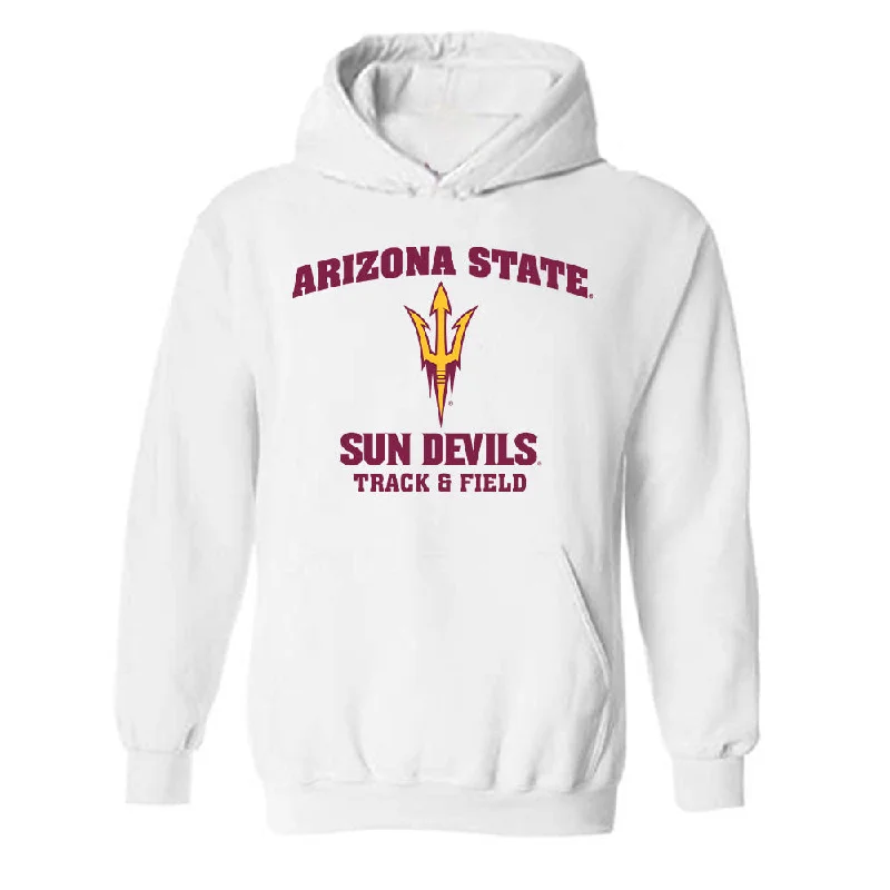 Arizona State - NCAA Women's Track & Field : Alex Johnson - Sports Shersey Hooded Sweatshirt Hoodie with Front Slit Layering Stylish Arizona State - NCAA Women's Track & Field : Alex Johnson - Sports Shersey Hooded Sweatshirt Hoodie with Front Slit Layering Stylish