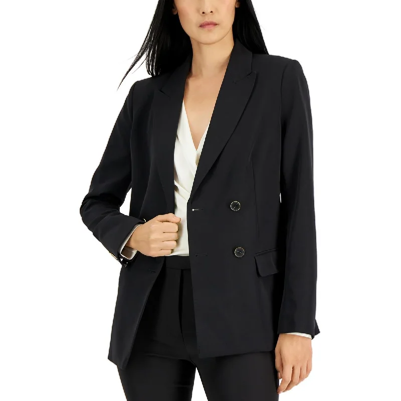 Donna Karan Womens Suit Separate Office Double-Breasted Blazer Women's Formal Blazer