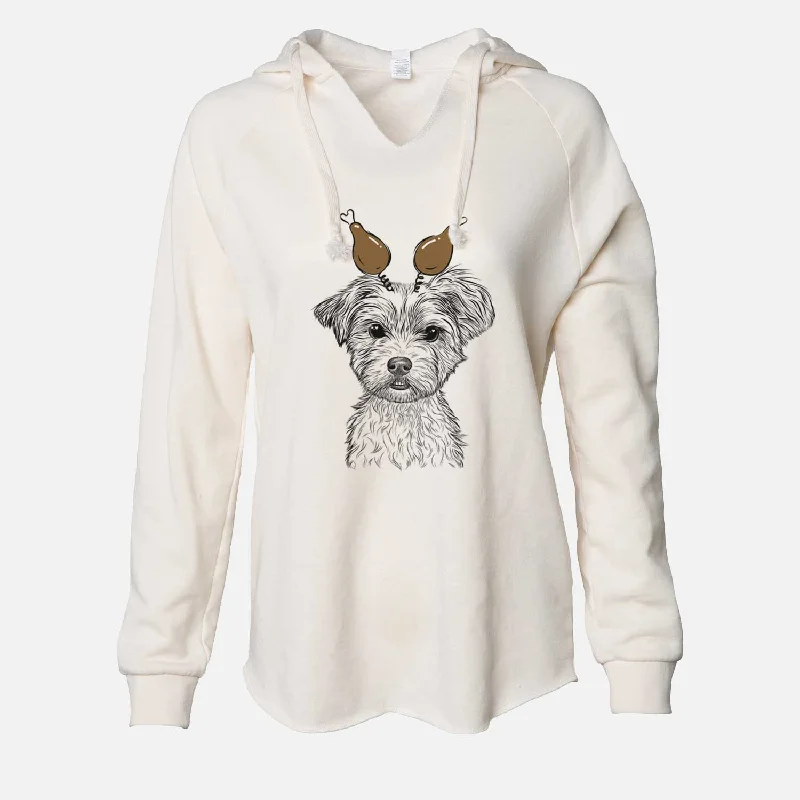 Thanksgiving William Mitchell Newman the Yorkshire Terrier - Cali Wave Hooded Sweatshirt Hoodie with Ribbed Neckline Snug Warm Thanksgiving William Mitchell Newman the Yorkshire Terrier - Cali Wave Hooded Sweatshirt Hoodie with Ribbed Neckline Snug Warm