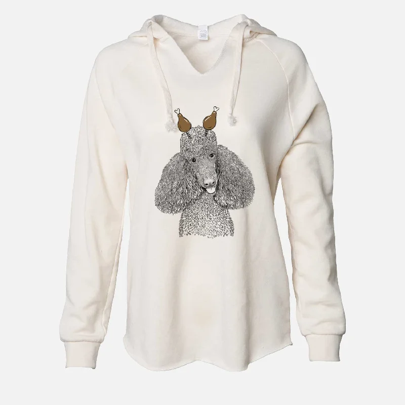 Thanksgiving Henry the Standard Poodle - Cali Wave Hooded Sweatshirt Hoodie with Hood Adjustable Protection