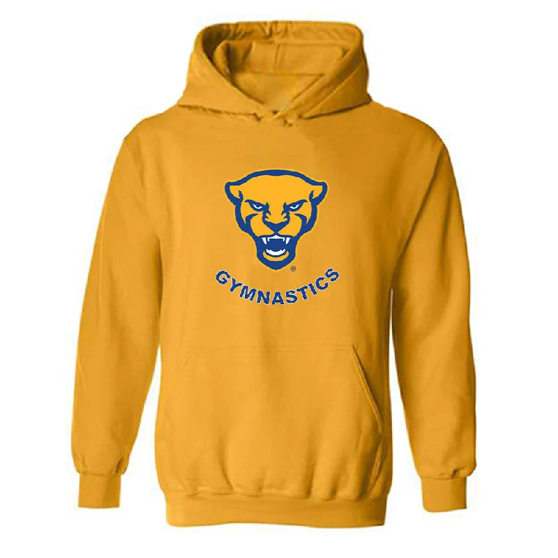 Pittsburgh - NCAA Women's Gymnastics : Lila Pileggi - Classic Shersey Hooded Sweatshirt Hoodie with Hem Lace Feminine Delicate Pittsburgh - NCAA Women's Gymnastics : Lila Pileggi - Classic Shersey Hooded Sweatshirt Hoodie with Hem Lace Feminine Delicate