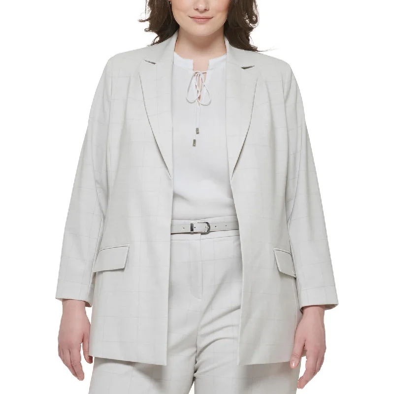 Calvin Klein Womens Plus Suit Separate Office Wear Open-Front Blazer Women's Elegant Suit Calvin Klein Womens Plus Suit Separate Office Wear Open-Front Blazer Women's Elegant Suit