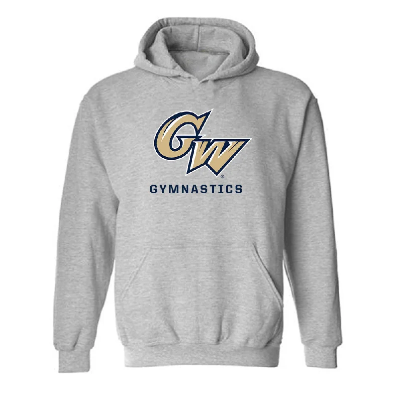 GWU - NCAA Women's Gymnastics : Alexa Chuy - Classic Fashion Shersey Hooded Sweatshirt Hoodie with Hem Frayed Vintage Worn GWU - NCAA Women's Gymnastics : Alexa Chuy - Classic Fashion Shersey Hooded Sweatshirt Hoodie with Hem Frayed Vintage Worn