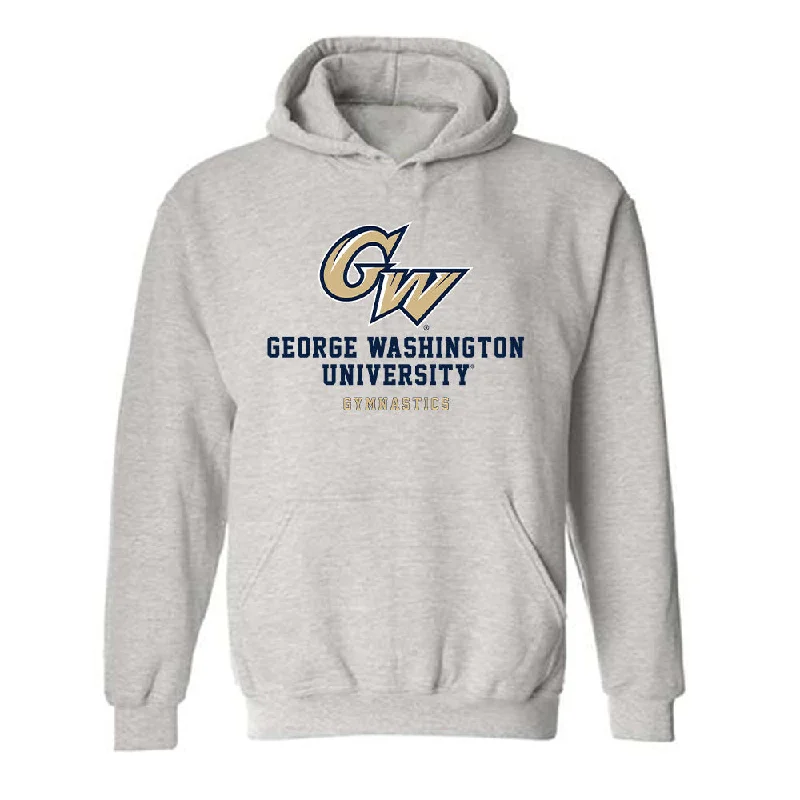 GWU - NCAA Women's Gymnastics : Alexa Chuy - Classic Fashion Shersey Hooded Sweatshirt Hoodie with Hem Elastic Stretchable Comfortable GWU - NCAA Women's Gymnastics : Alexa Chuy - Classic Fashion Shersey Hooded Sweatshirt Hoodie with Hem Elastic Stretchable Comfortable