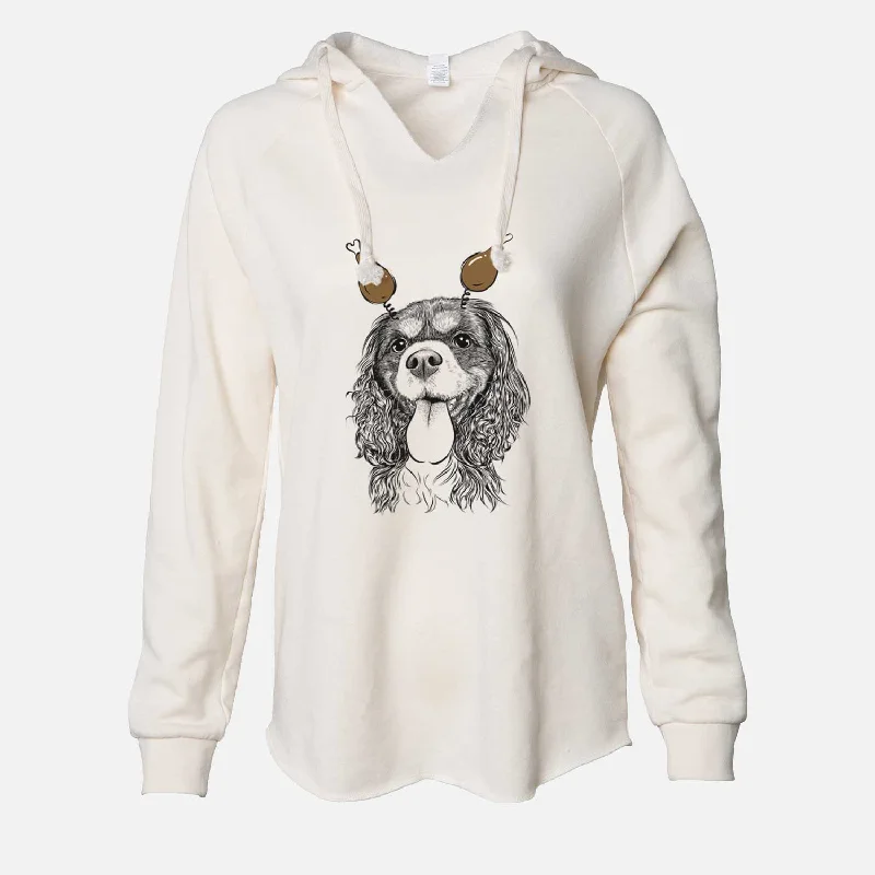 Thanksgiving Elizabeth the Cavalier King Charles Spaniel - Cali Wave Hooded Sweatshirt Hoodie with Hem Lace Feminine Delicate Thanksgiving Elizabeth the Cavalier King Charles Spaniel - Cali Wave Hooded Sweatshirt Hoodie with Hem Lace Feminine Delicate