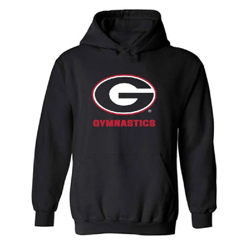 Georgia - NCAA Women's Gymnastics : Naya Howard - Classic Shersey Hooded Sweatshirt Hoodie with Contrast Stitching Detailed Premium
