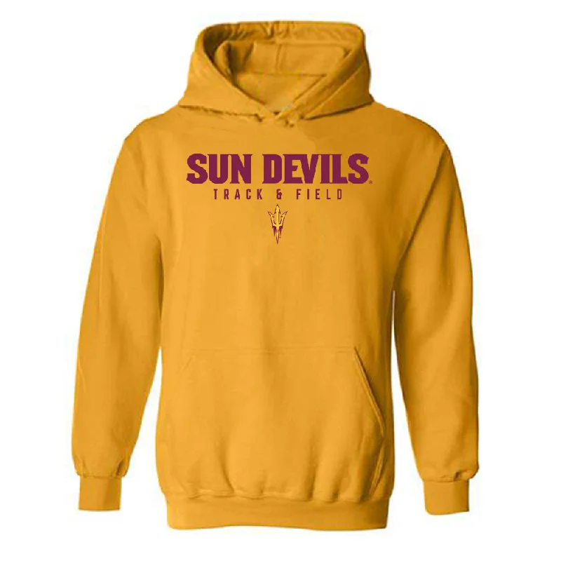 Arizona State - NCAA Women's Track & Field : Alex Johnson - Classic Shersey Hooded Sweatshirt Hoodie with Emblem Brand Identity Arizona State - NCAA Women's Track & Field : Alex Johnson - Classic Shersey Hooded Sweatshirt Hoodie with Emblem Brand Identity