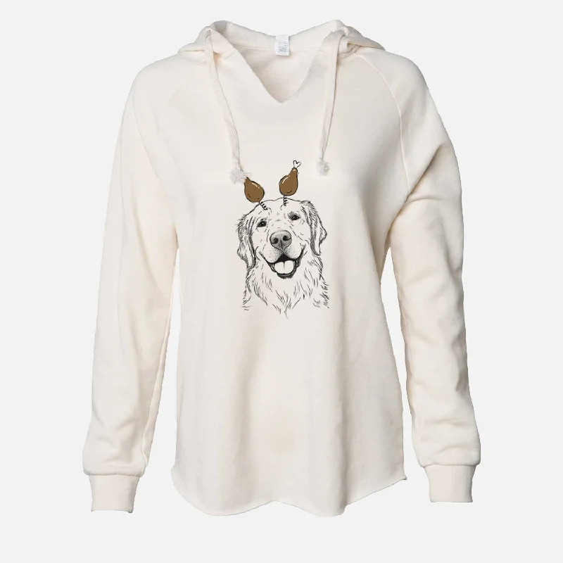 Thanksgiving Griffin the Golden Retriever - Cali Wave Hooded Sweatshirt Hoodie with Earth Tones Natural Calm Thanksgiving Griffin the Golden Retriever - Cali Wave Hooded Sweatshirt Hoodie with Earth Tones Natural Calm