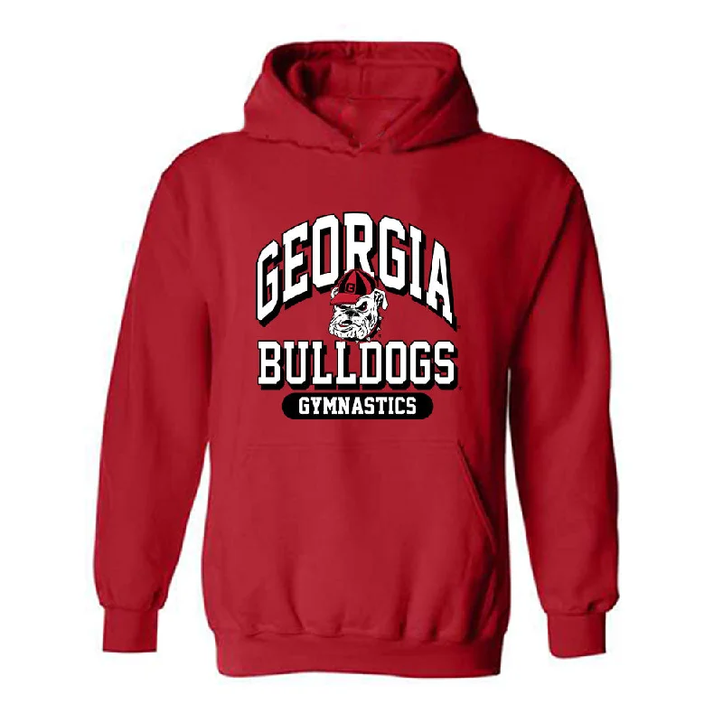Georgia - NCAA Women's Gymnastics : Naya Howard - Classic Shersey Hooded Sweatshirt Hoodie with Crew Neck Simple Timeless