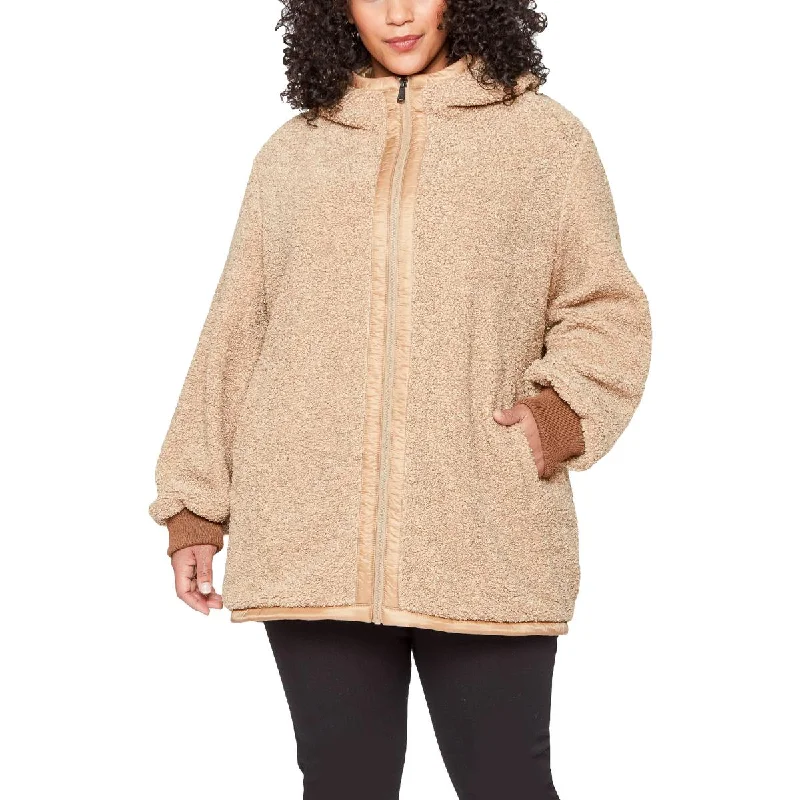 1 Madison Expedition Women's Contrast Trim Oversized Hooded Faux Fur Coat Bomber Jacket Denim Jacket Leather Jacket 1 Madison Expedition Women's Contrast Trim Oversized Hooded Faux Fur Coat Bomber Jacket Denim Jacket Leather Jacket