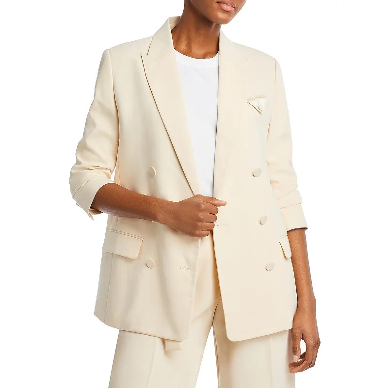 Bardot Womens Sloane Knit Business Double-Breasted Blazer Women's Elegant Suit
