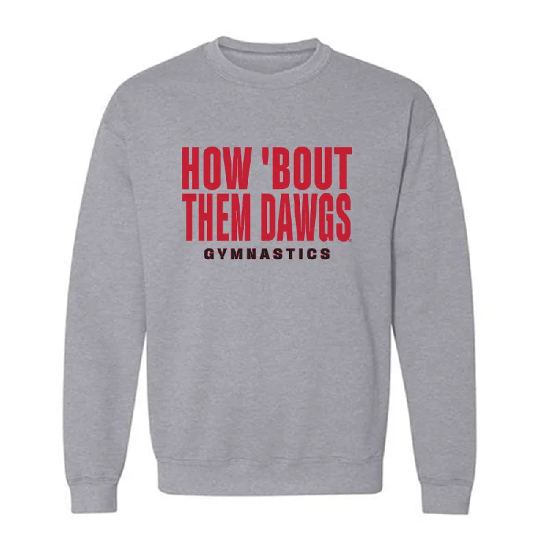 Georgia - NCAA Women's Gymnastics : Naya Howard - Classic Shersey Crewneck Sweatshirt Hoodie with Raw Hem Edgy Unfinished