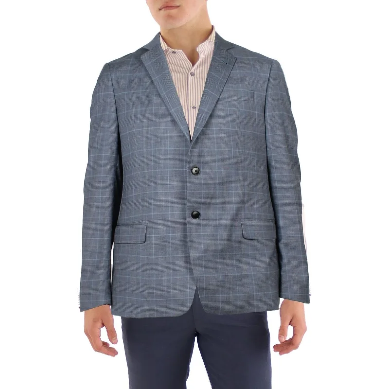 AX Armani Exchange Mens Wool Blend Suit Separate Two-Button Blazer Women's Fashion Blazer