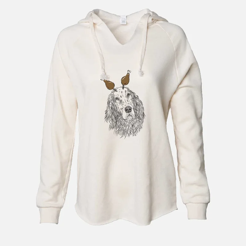 Thanksgiving Dexter the English Setter - Cali Wave Hooded Sweatshirt Hoodie with Full-Zip Functional Layering Thanksgiving Dexter the English Setter - Cali Wave Hooded Sweatshirt Hoodie with Full-Zip Functional Layering