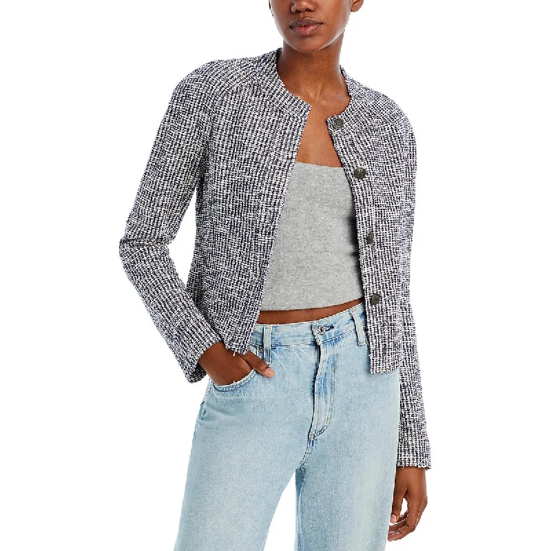 Rag & Bone Womens Textured Collarless Blazer Women's High-End Blazer