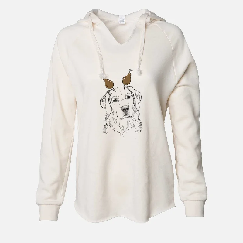 Thanksgiving Kula the Golden Retriever - Cali Wave Hooded Sweatshirt Hoodie with Logo Branding Identity Thanksgiving Kula the Golden Retriever - Cali Wave Hooded Sweatshirt Hoodie with Logo Branding Identity