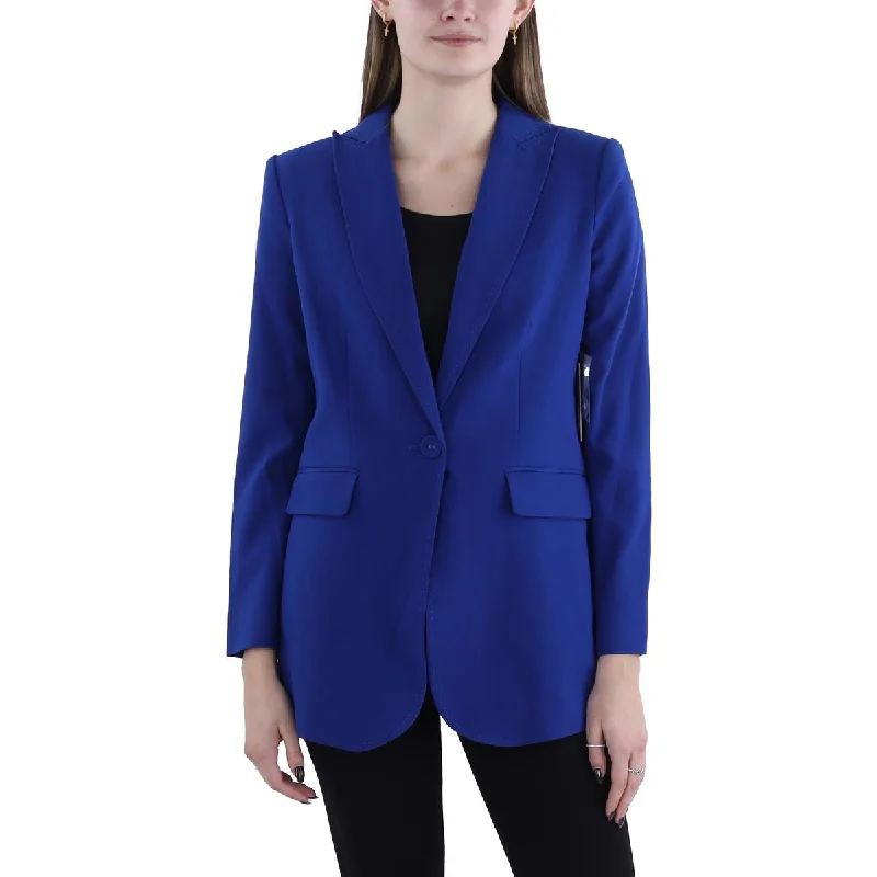 Vince Camuto Womens Collared Suit Separate One-Button Blazer Women's Simple Jacket