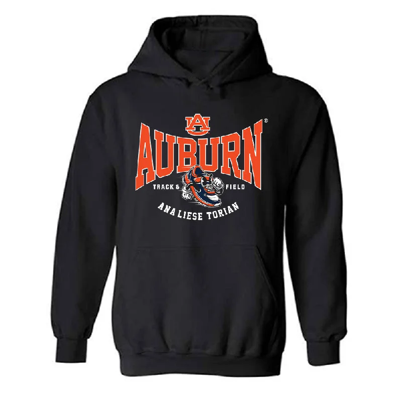 Auburn - NCAA Women's Track & Field : Ana-Liese Torian - Fashion Shersey Hooded Sweatshirt Hoodie with Patch Decorative Personalized Auburn - NCAA Women's Track & Field : Ana-Liese Torian - Fashion Shersey Hooded Sweatshirt Hoodie with Patch Decorative Personalized